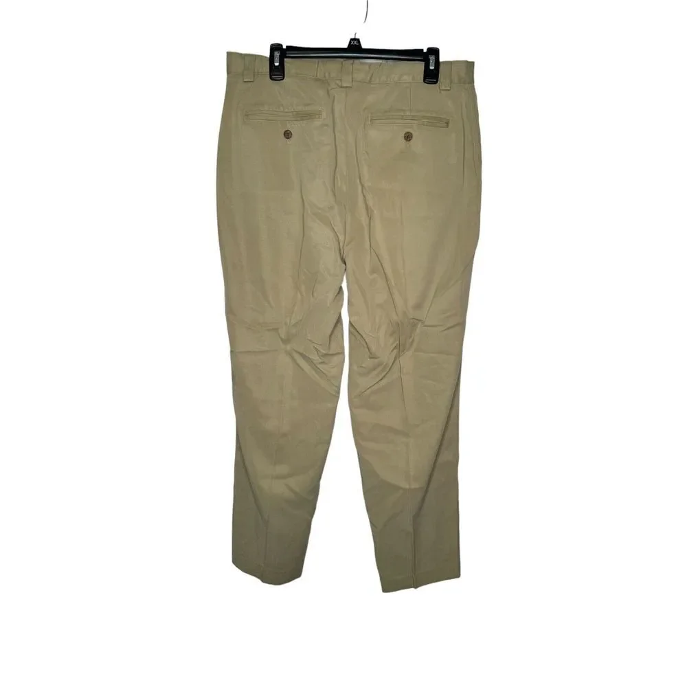 Tommy Bahama Men's Pants Chino Pleated Hi-Rise Straight Leg Relax Beige Size 36‎